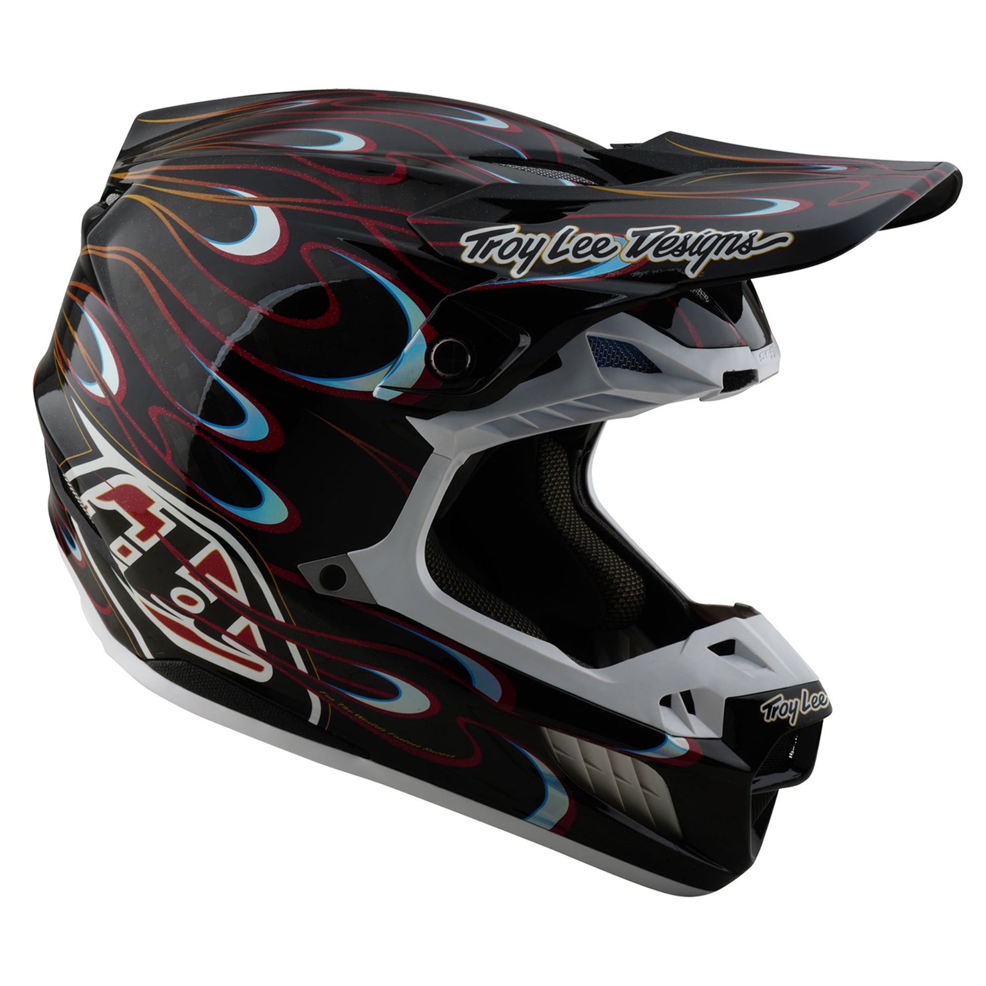 Casco Troy Lee Designs Se5 Ece de Carbón Torched Black / Red